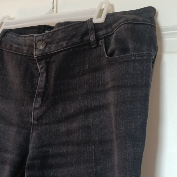 VTG Simply Vera Wang 5 pocket jeans 33/30 black with VS on back pockets boot cut - Picture 8 of 13